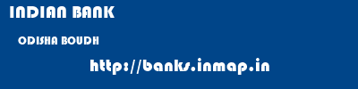 INDIAN BANK  ODISHA BOUDH    banks information 